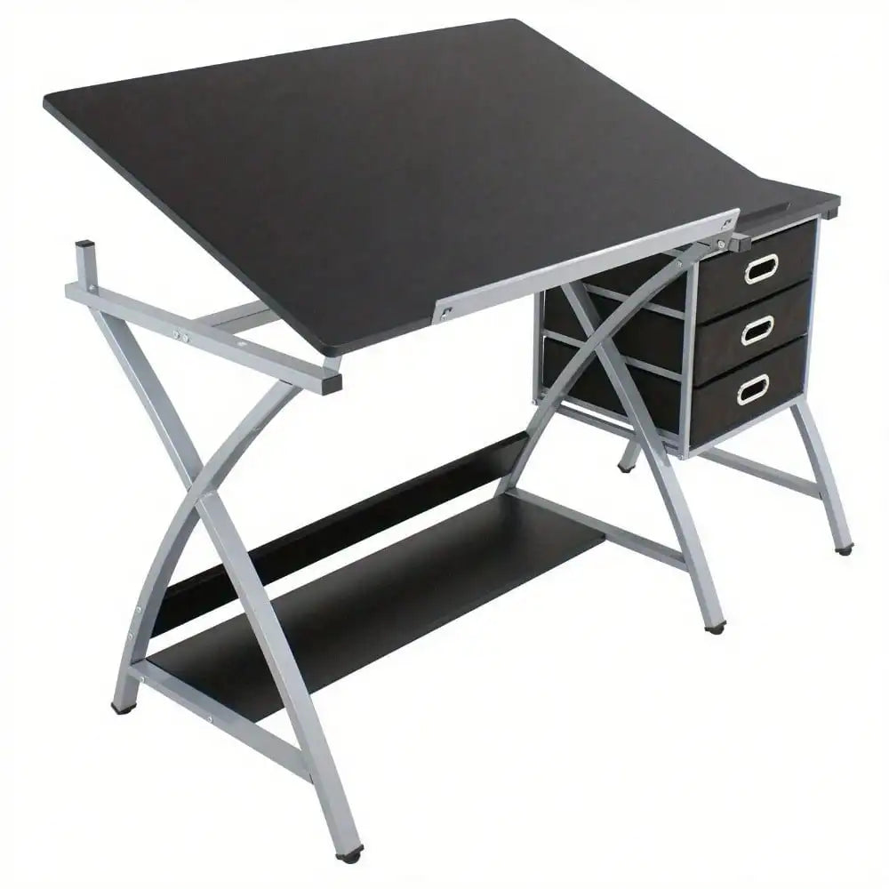 MDF Drafting Table Drawing Desk Art Hobby Folding Adjustable
