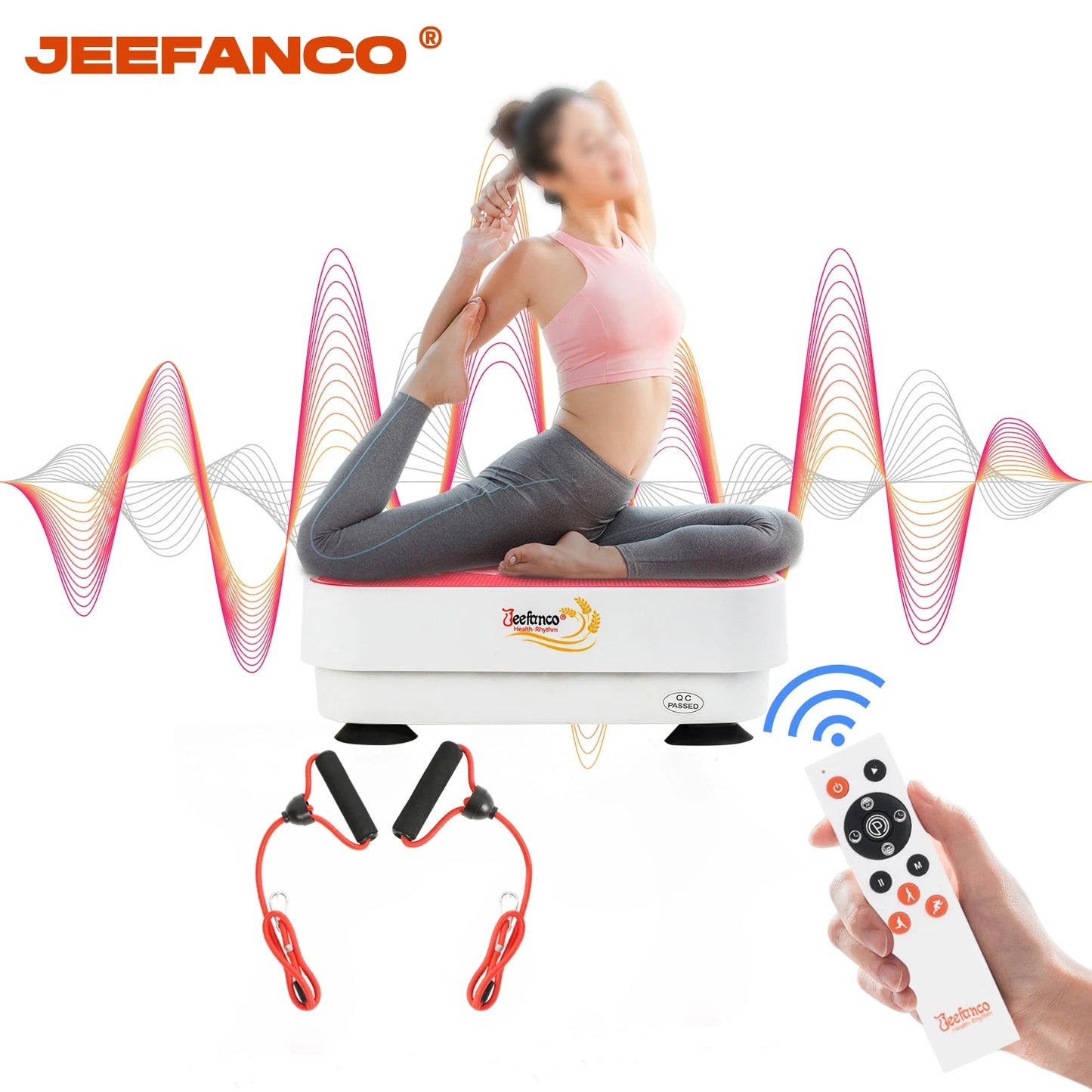 Jeefanco Vibration Plate Seniors And Teens Silicone Surface