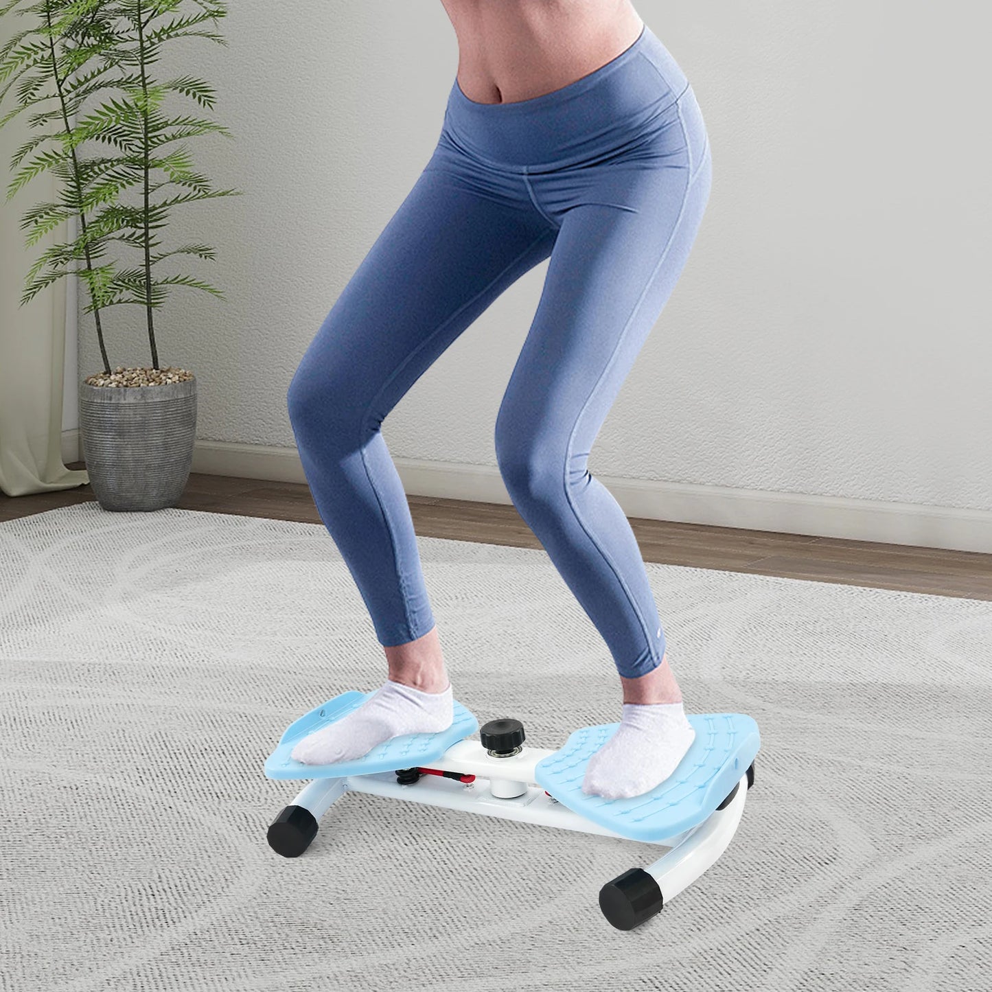 Waist Twister Board for Abdominal Exercise with Dual Pedals