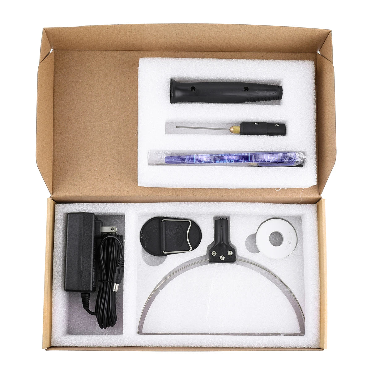 3 in 1 Foam Cutter Electric Cutting Machine Pen Tools Kit 100 to 240V 18W Styrofoam Cutting Pen with US Voltage Transformer Adapter