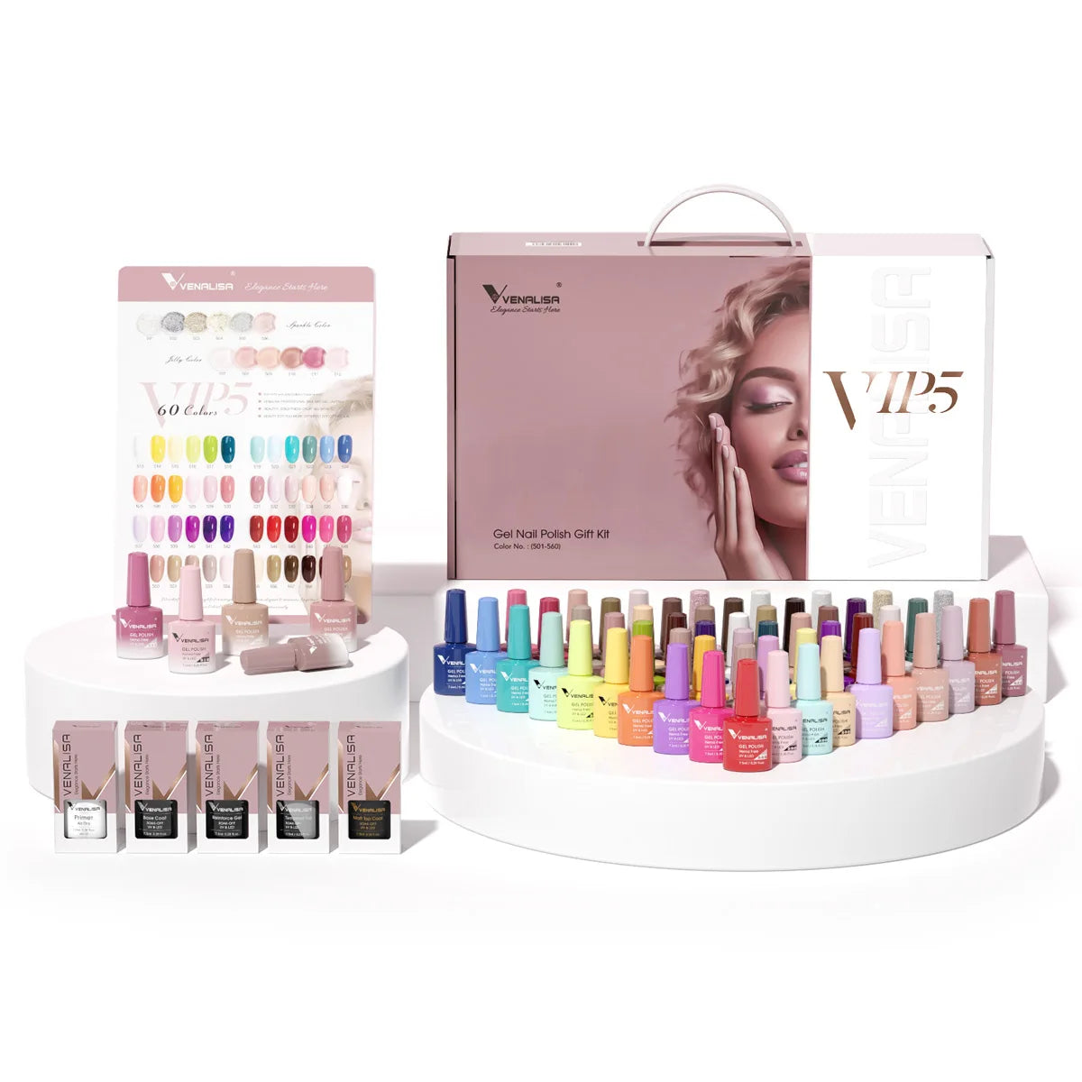 Venalisa VIP5 Kit Nail Gel Polish Hema Free Full Coverage 36 Color Gel Pigment Professional Nail Art Long Lasting Gel Varnish