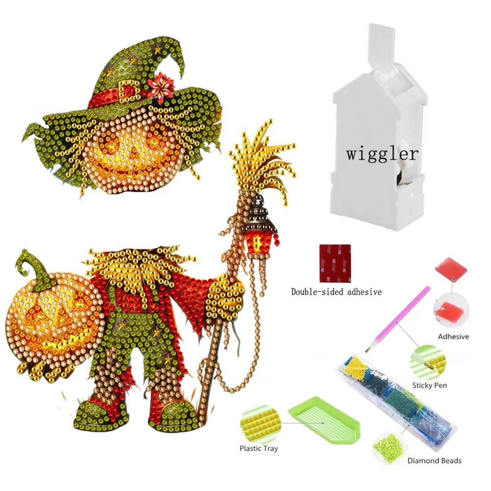 5D DIY Acrylic Animal Tabletop Ornament Diamond Painting Shake Head Cat Decoration