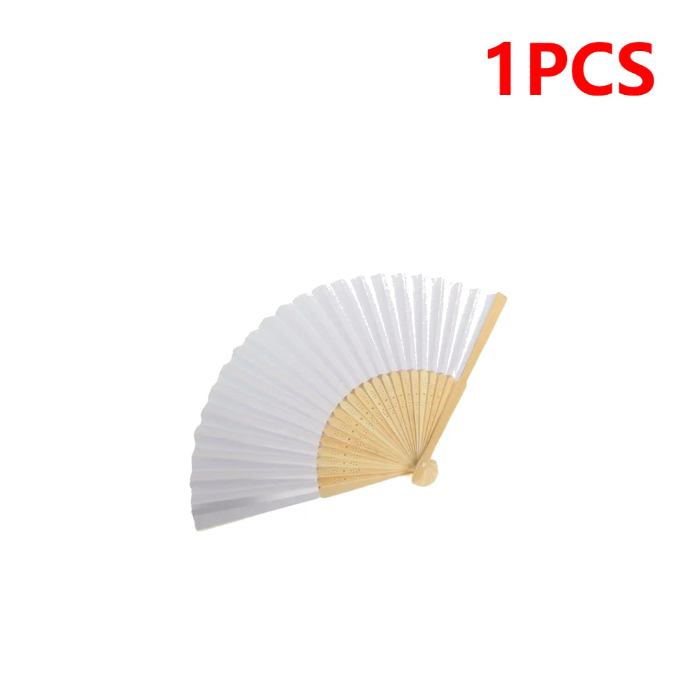 DIY Bamboo Folding Fan for Calligraphy and Wedding Decor