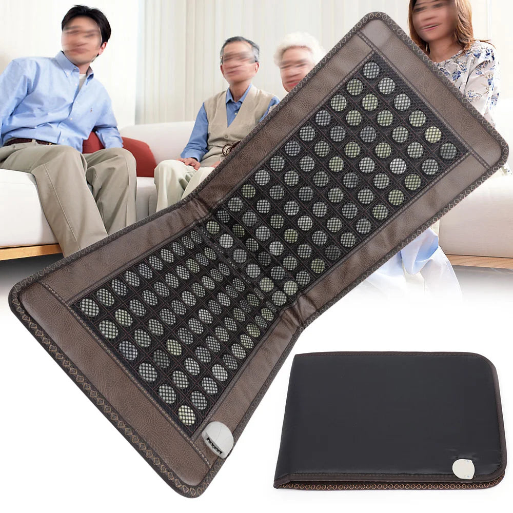 Far Infrared Heating Pad Natural Jade and Tourmaline Heating Mat Full Body Relax