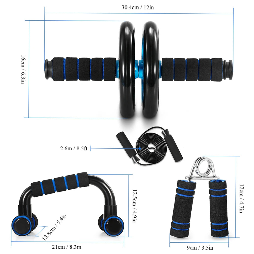 Healthy Abdominal Wheel Fitness Equipment Set for Home Workouts
