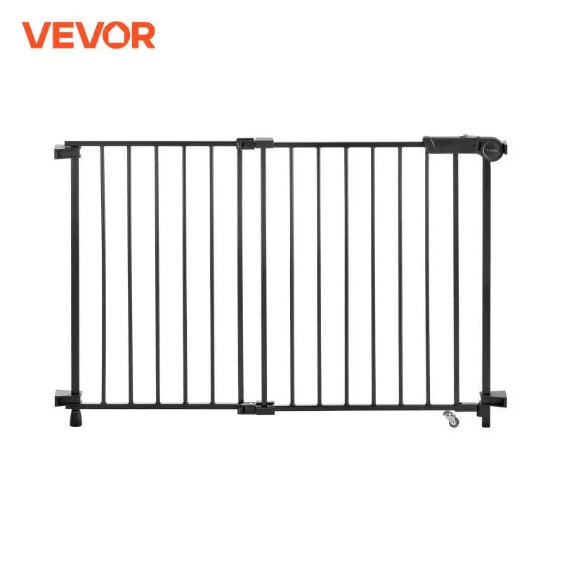Vevor Adjustable Baby Gate 29.5 to 43 Inches Wide 28 Inches High Dog Gate No Threshold Bar Easy Step Walk For Child And Pet Security