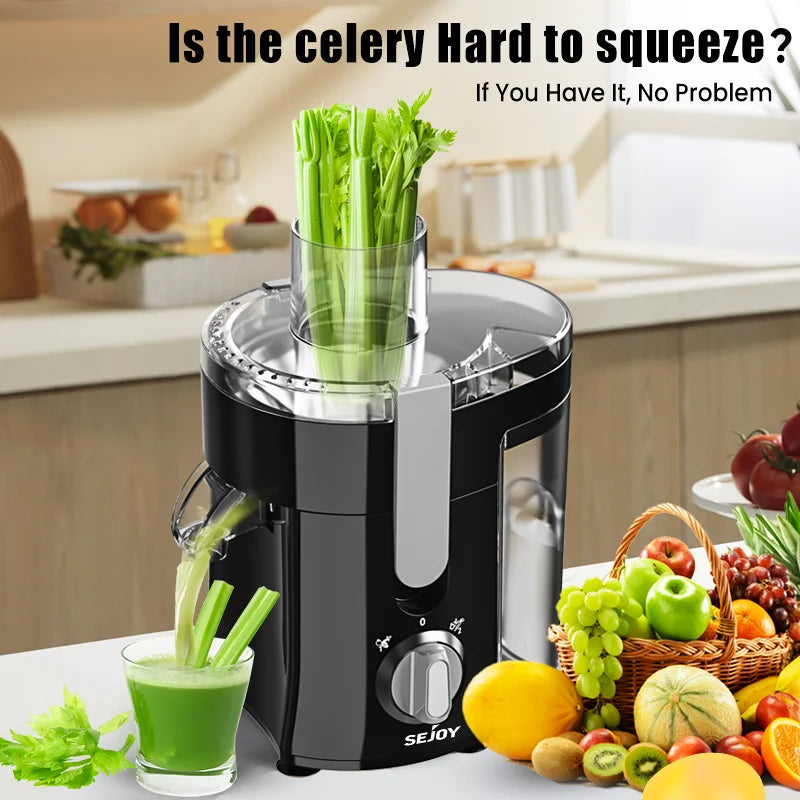 SEJOY Centrifugal Juicer Compact Automatic Pulp Ejection