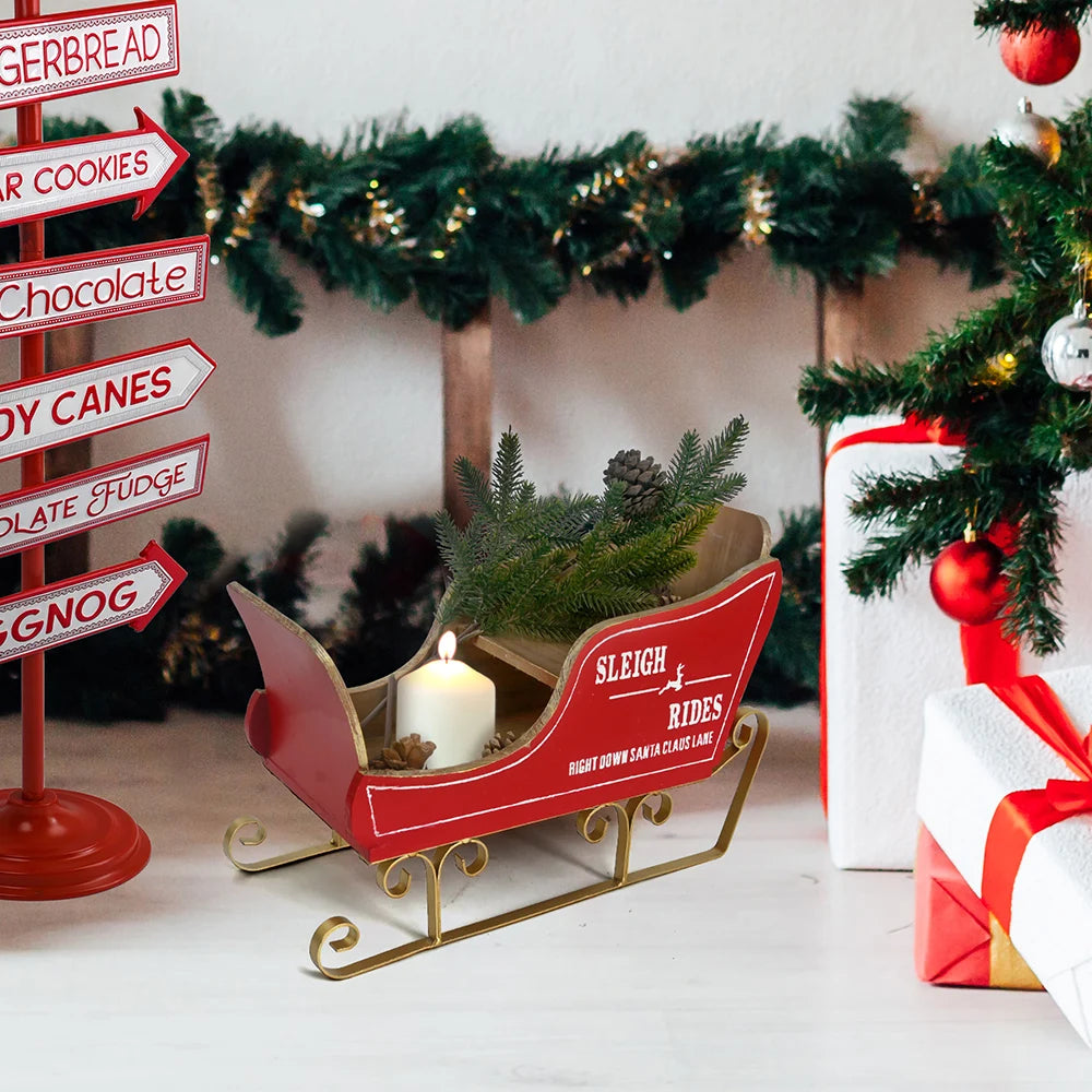 Craft Merry Christmas Red Sleigh