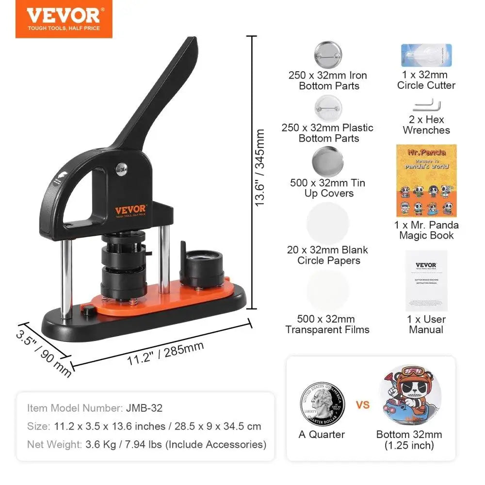 Hign-concerned DIY Button Maker Kit Pin Press For Crafts