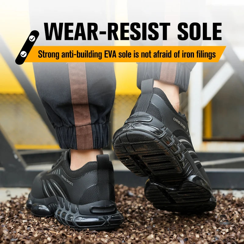 Breathable, Lightweight and Comfortable Anti-Smash Safety Shoes
