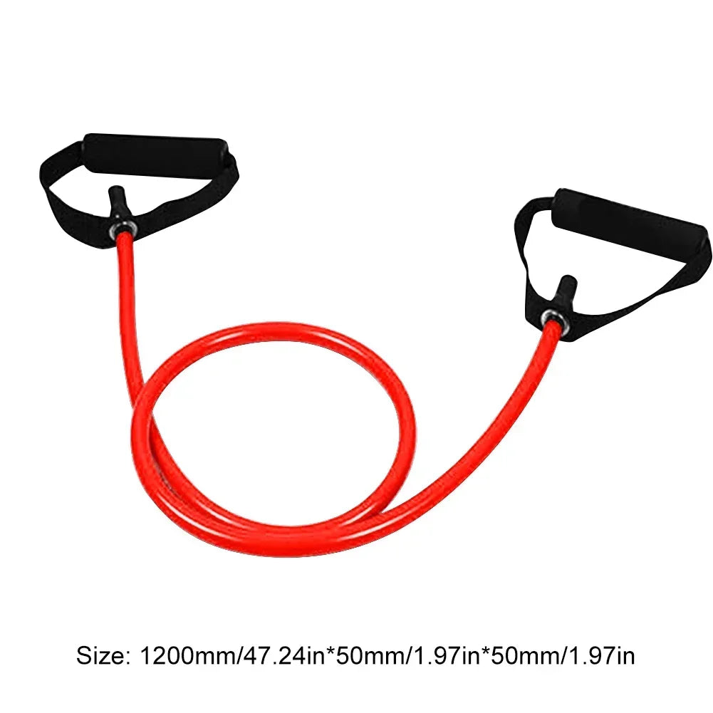 TPE Resistance Bands with Handles Elastic Exercise Bands for Strength Training and Workout for Men and Women