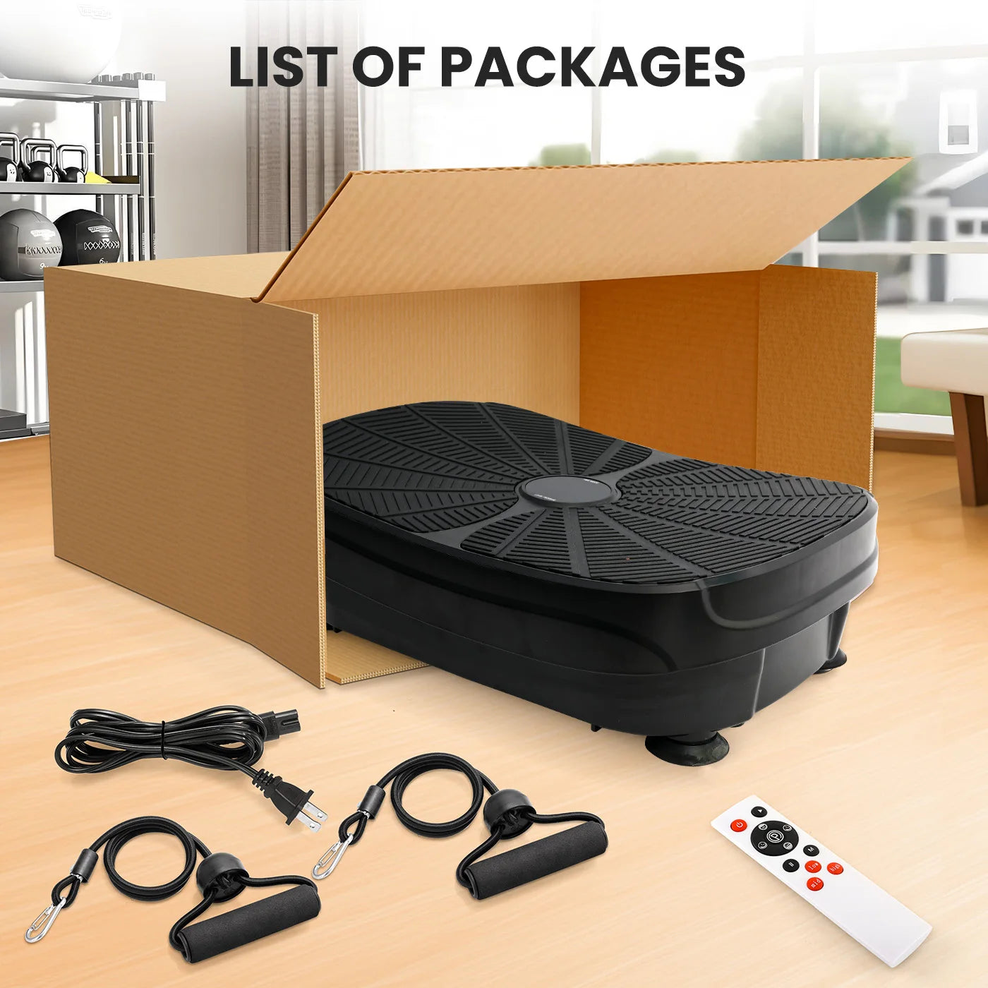 Vibration Plate Exercise Machine for Whole Body Home Gym Workout