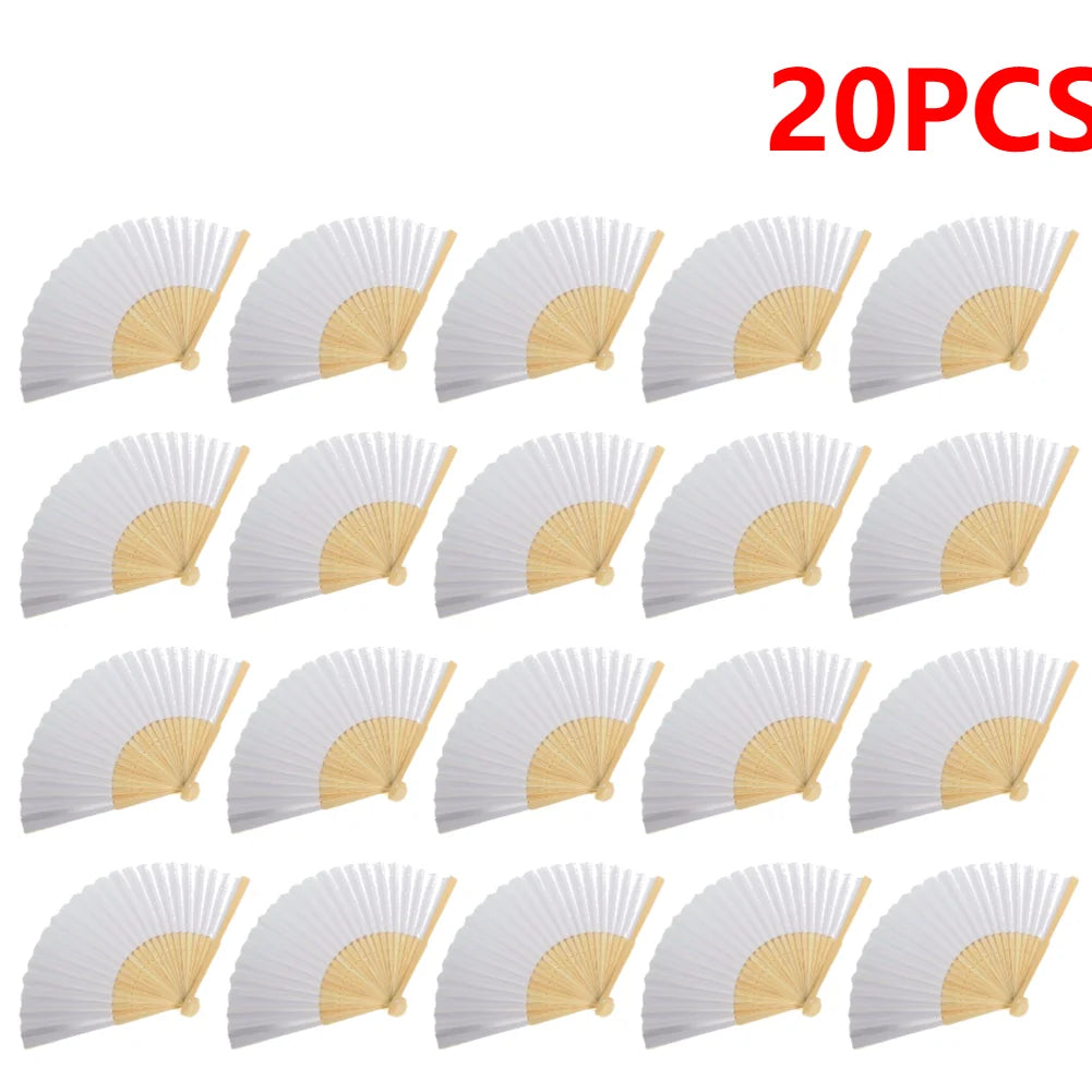 DIY Bamboo Folding Fan for Calligraphy and Wedding Decor