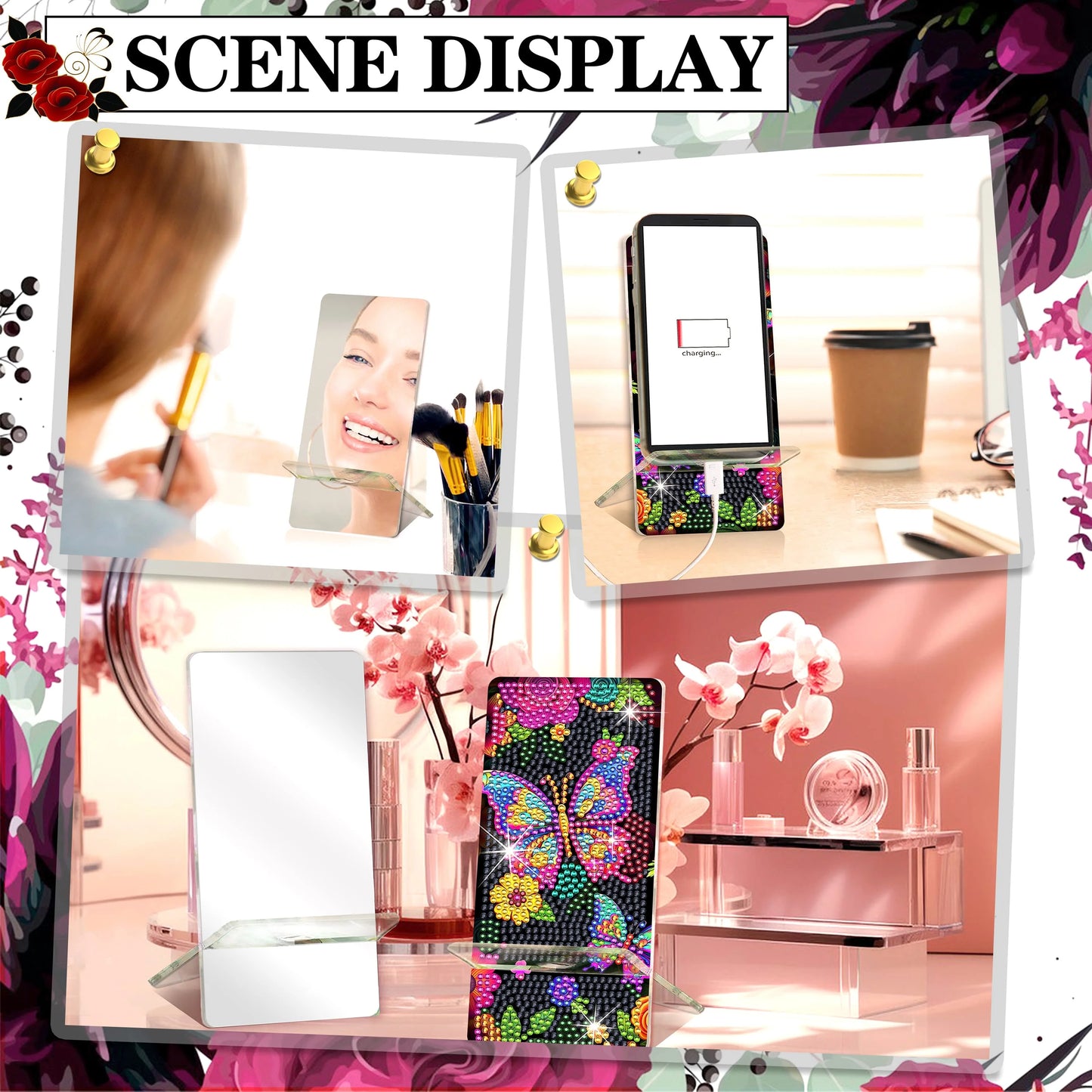 Diamond Painting Phone Holder Art Kits for Creative Beginners