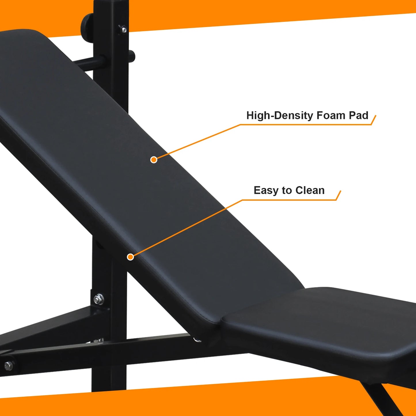 Weight Bench Press Set with Squat Rack for Home Gym