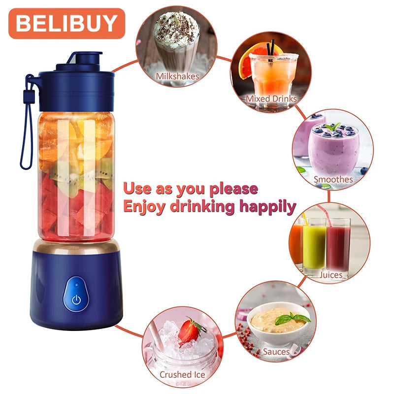 Portable USB Rechargeable Mini Blender For Smoothies