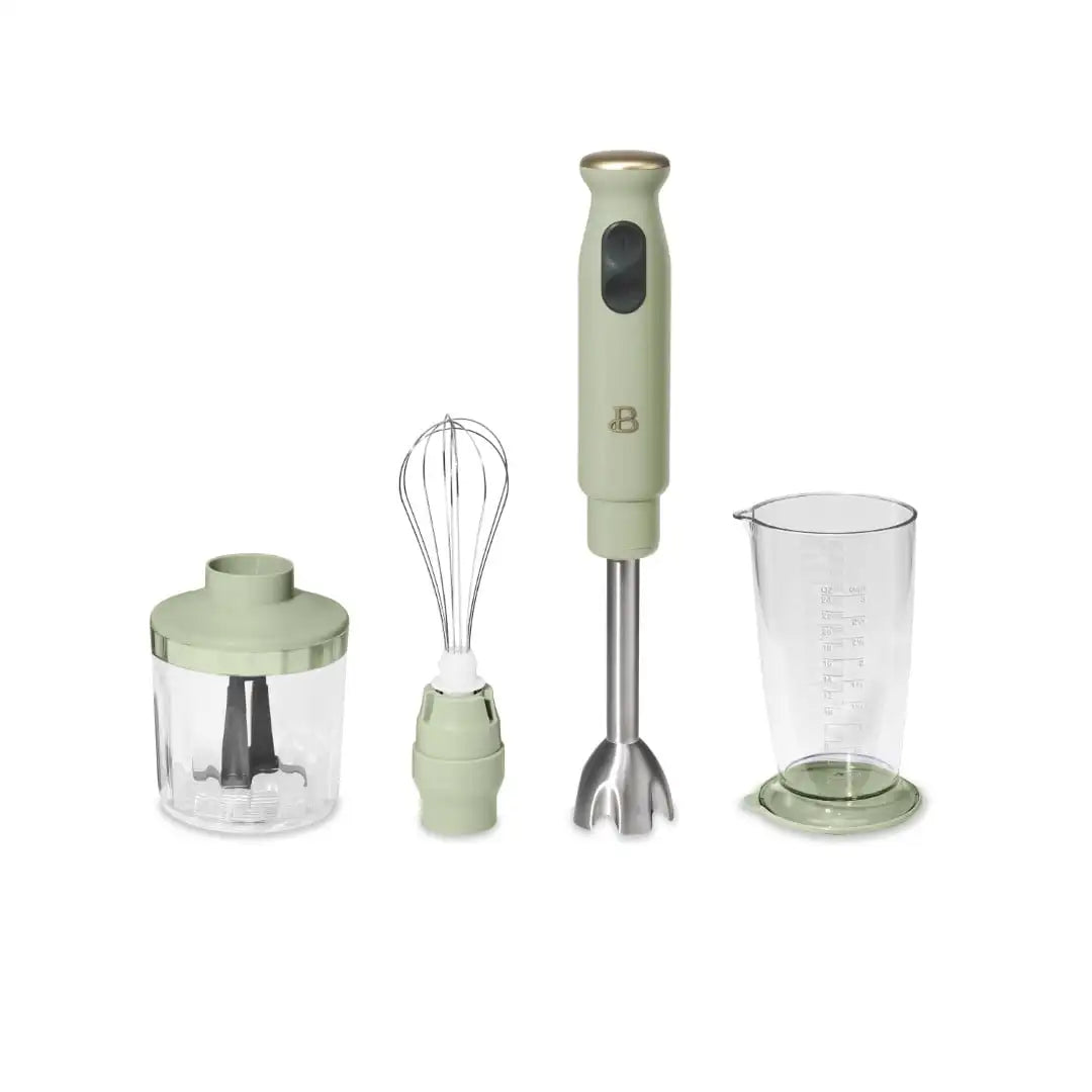 Beautiful 2-Speed Immersion Blender with Chopper and Measuring Cup by Drew Barrymore