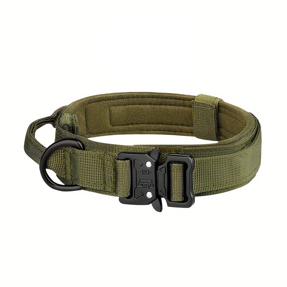 Dog Training Collar Adjustable Tactical Dog Collar and Leash Set with Control Handle for Small and Large Dogs