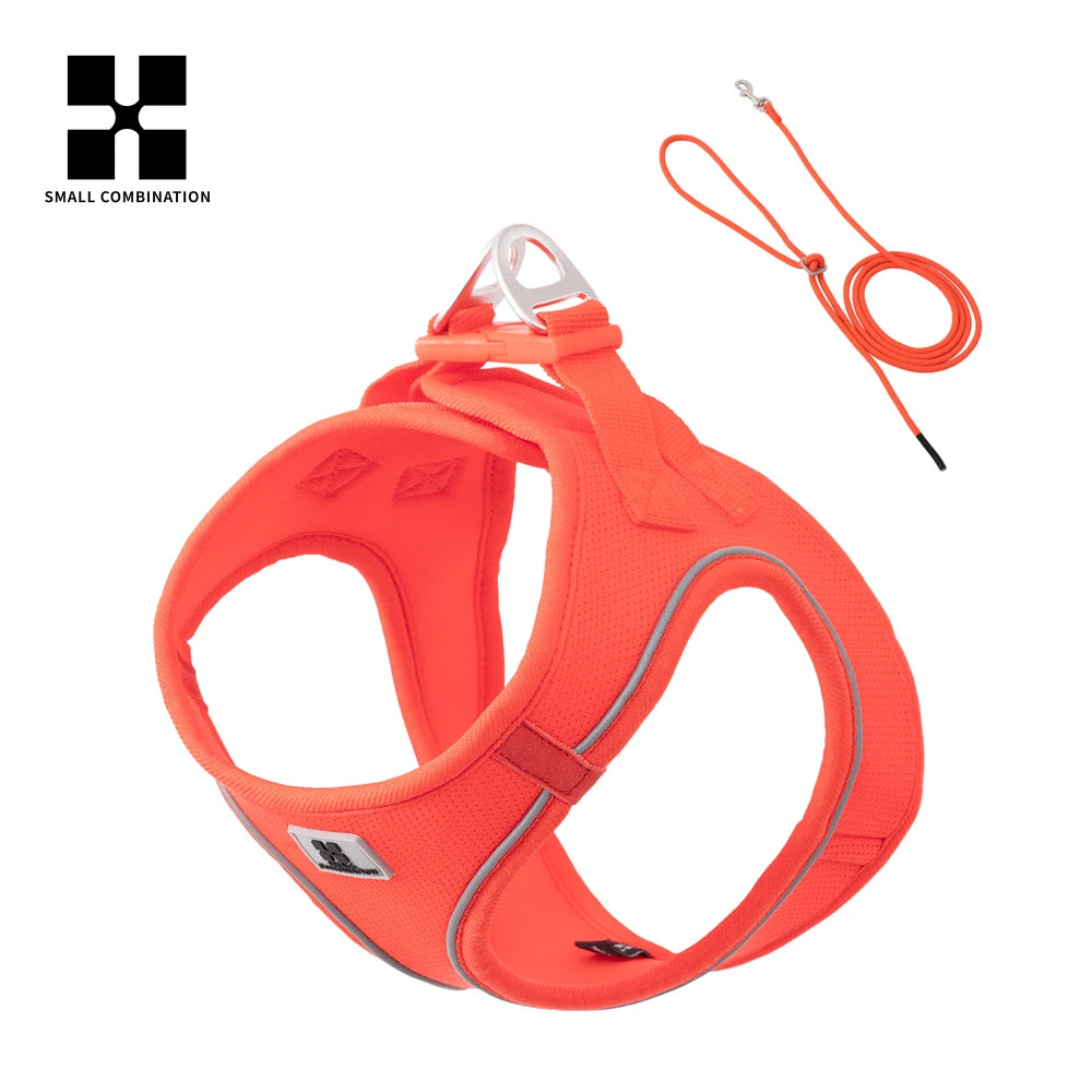 Adjustable Reflective Dog Harness and Leash Set for Walking