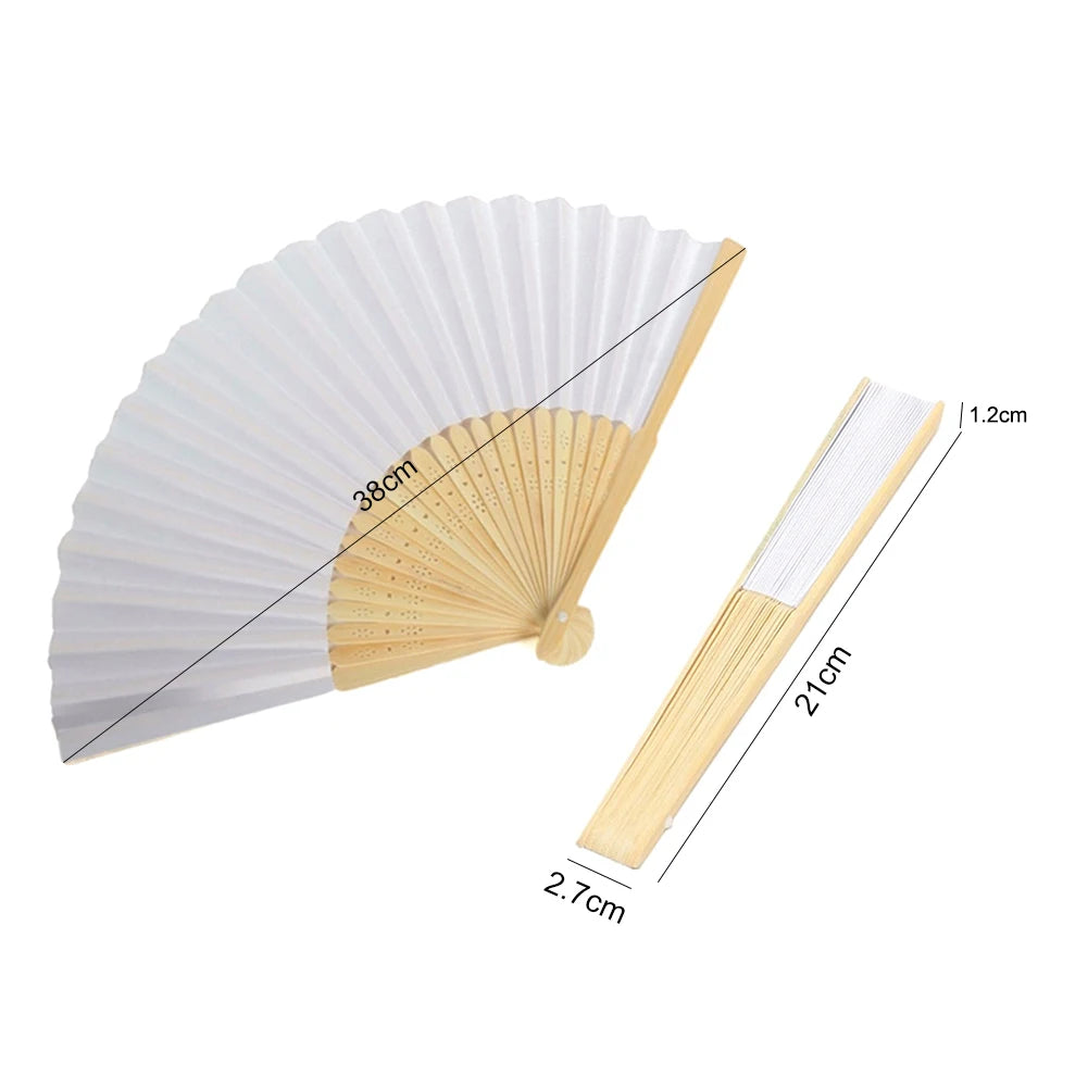 DIY Bamboo Folding Fan for Calligraphy and Wedding Decor