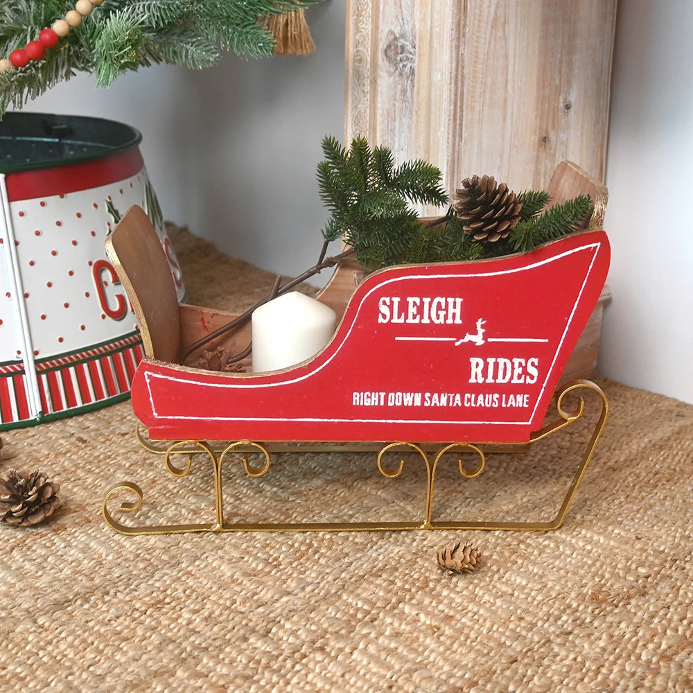 Craft Merry Christmas Red Sleigh