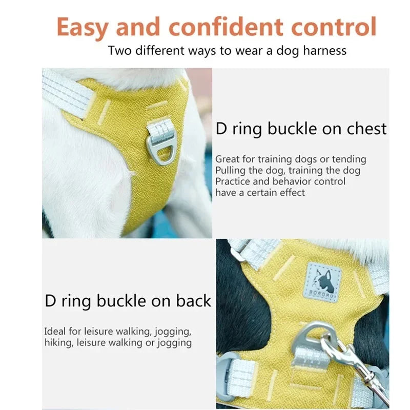Adjustable Reflective Dog Harness for Outdoor Training and Safety