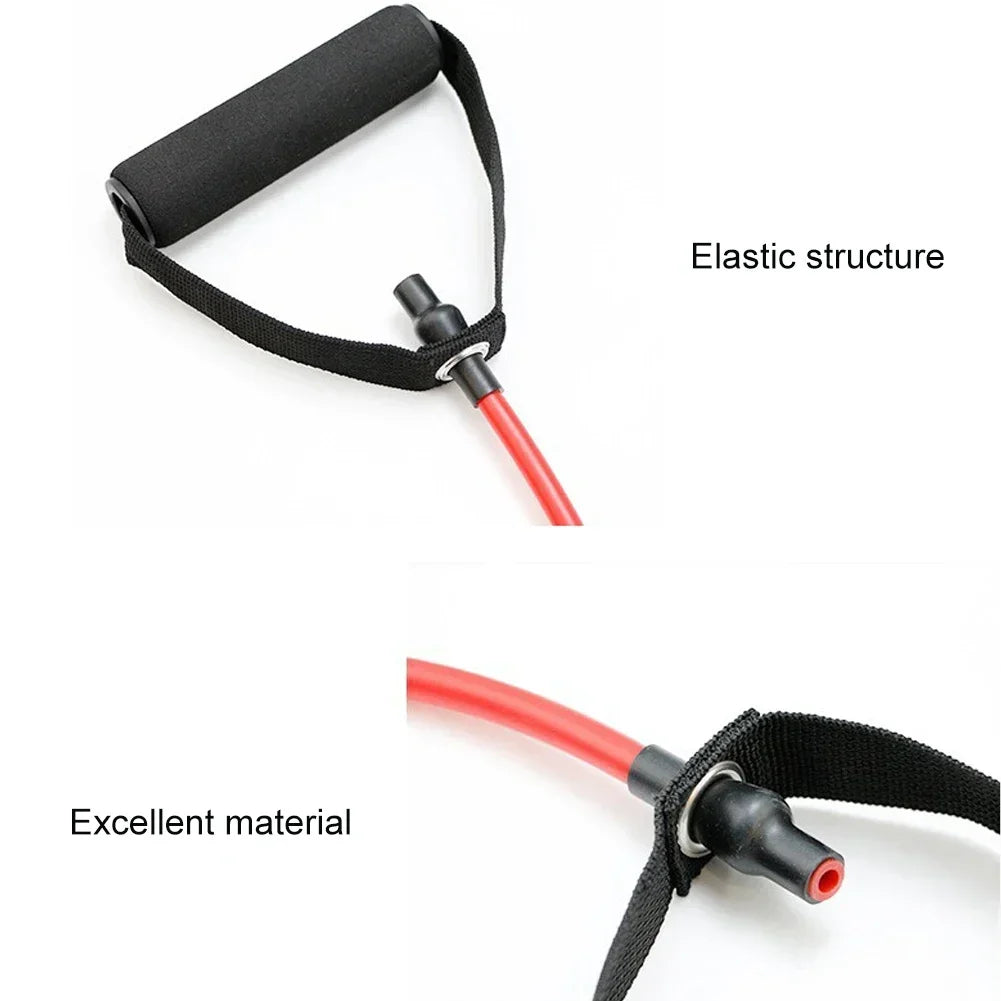 TPE Resistance Bands with Handles Elastic Exercise Bands for Strength Training and Workout for Men and Women