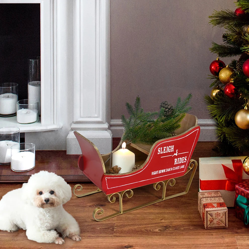 Craft Merry Christmas Red Sleigh