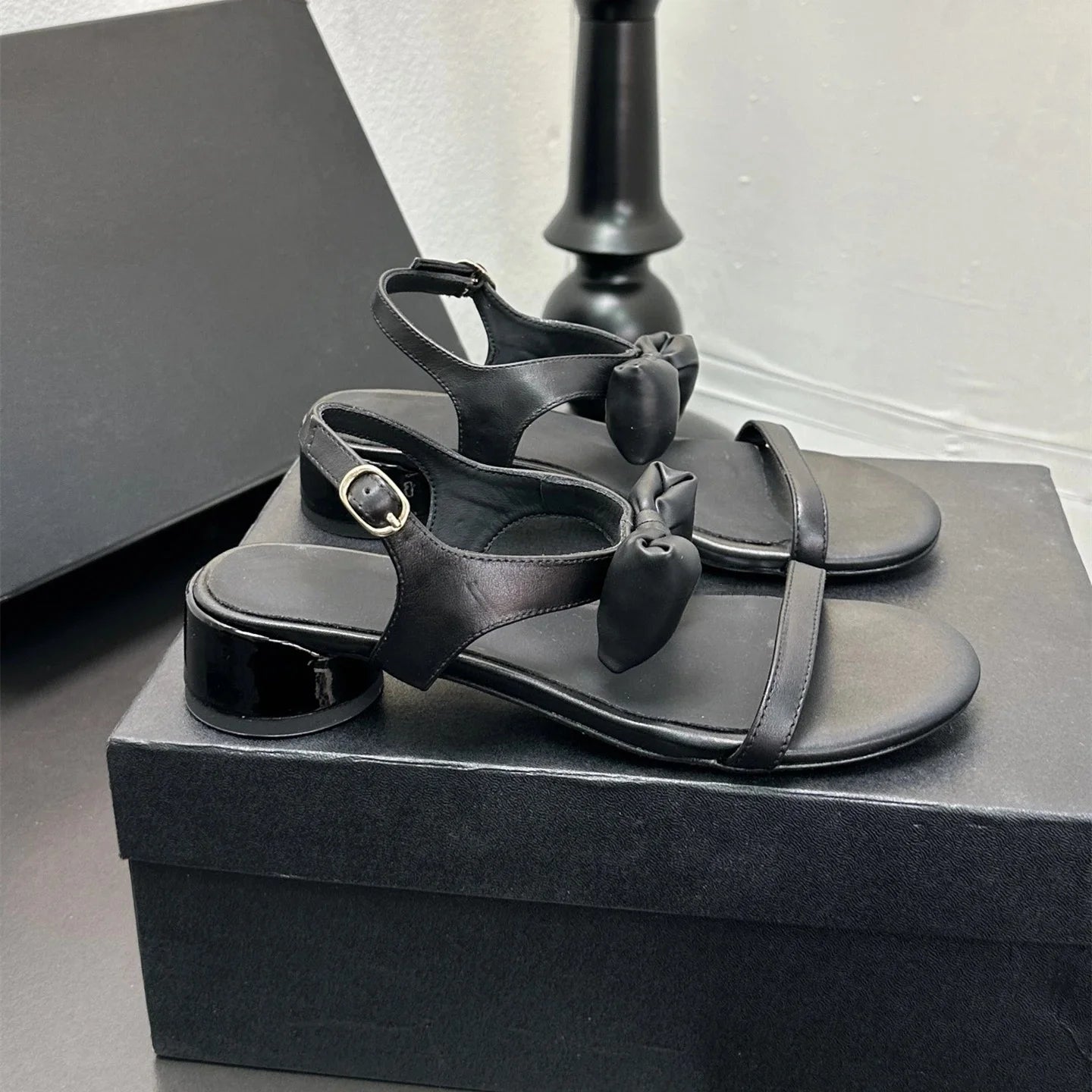 New Women's Genuine Leather Sandals with Super High Heels Wedge Flat Platform Pumps Size 35 to 41 Designer Shoes