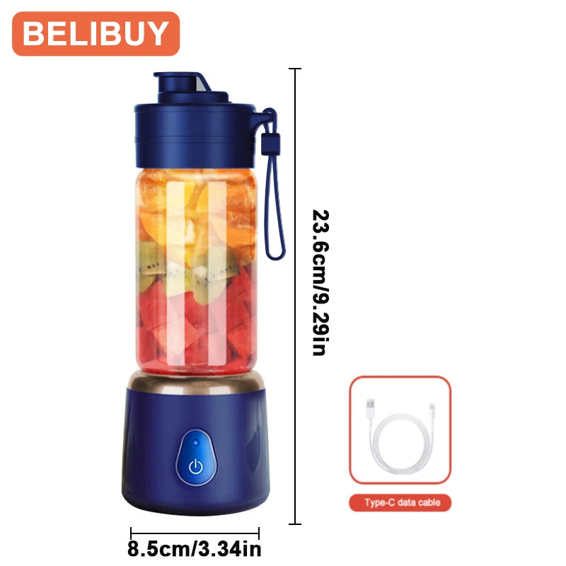 Portable USB Rechargeable Mini Blender For Smoothies