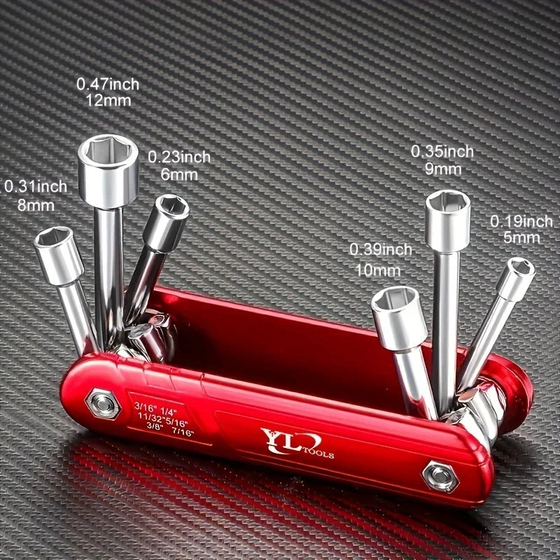 Creative Connections Hub Tool Set Folding Socket Wrench