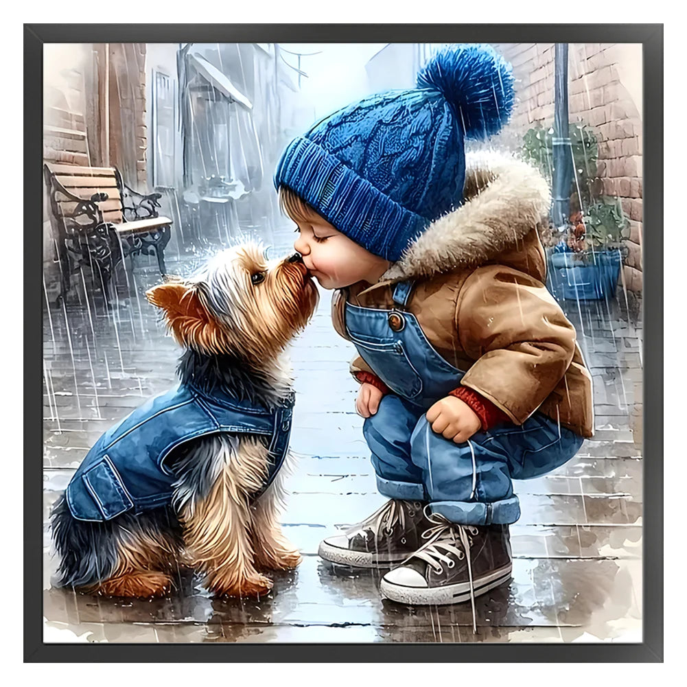 Embroidery Eco-Cotton Thread Boy Cross Stitch Kit Art