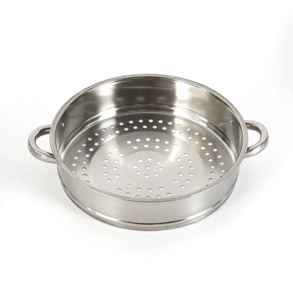 30CM 5 Tier Cook Food Veg Pot Large Stainless Steel Steam Cooker
