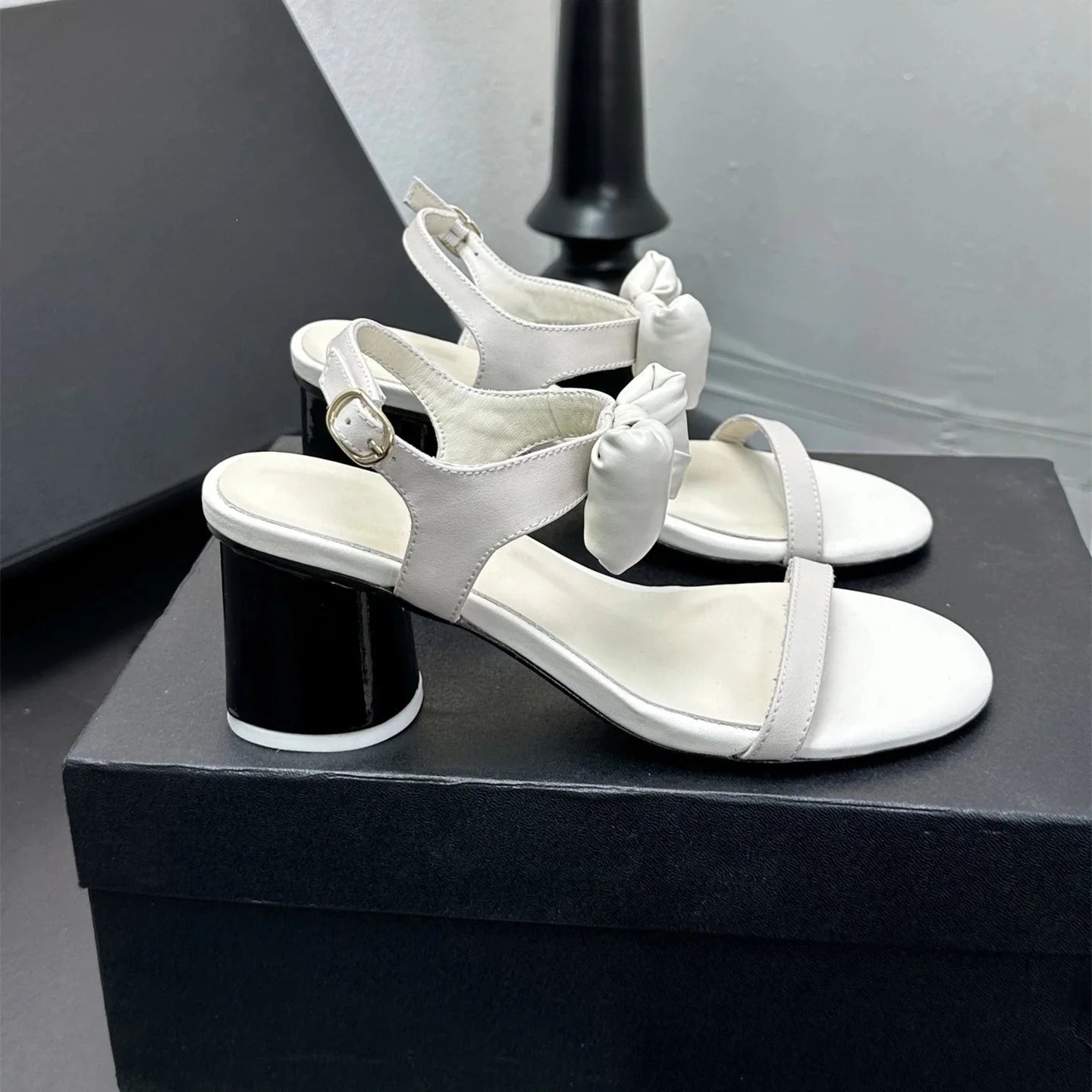 New Women's Genuine Leather Sandals with Super High Heels Wedge Flat Platform Pumps Size 35 to 41 Designer Shoes