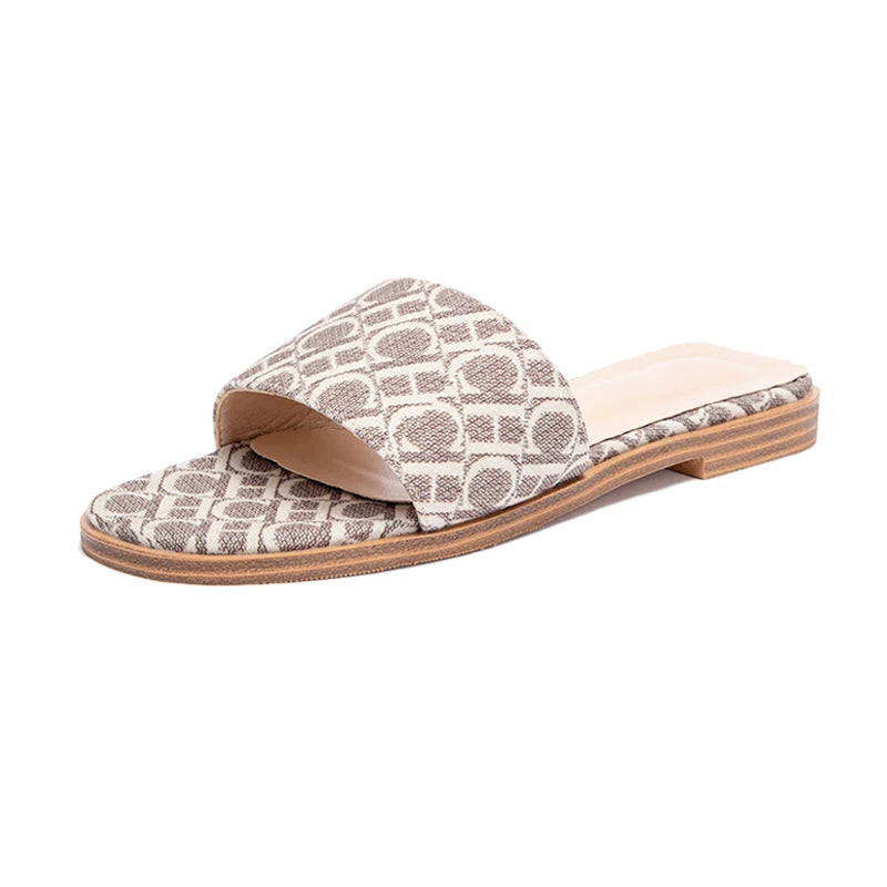 Comfortable Anti-Slip Slippers for Women with Stylish Letter Print