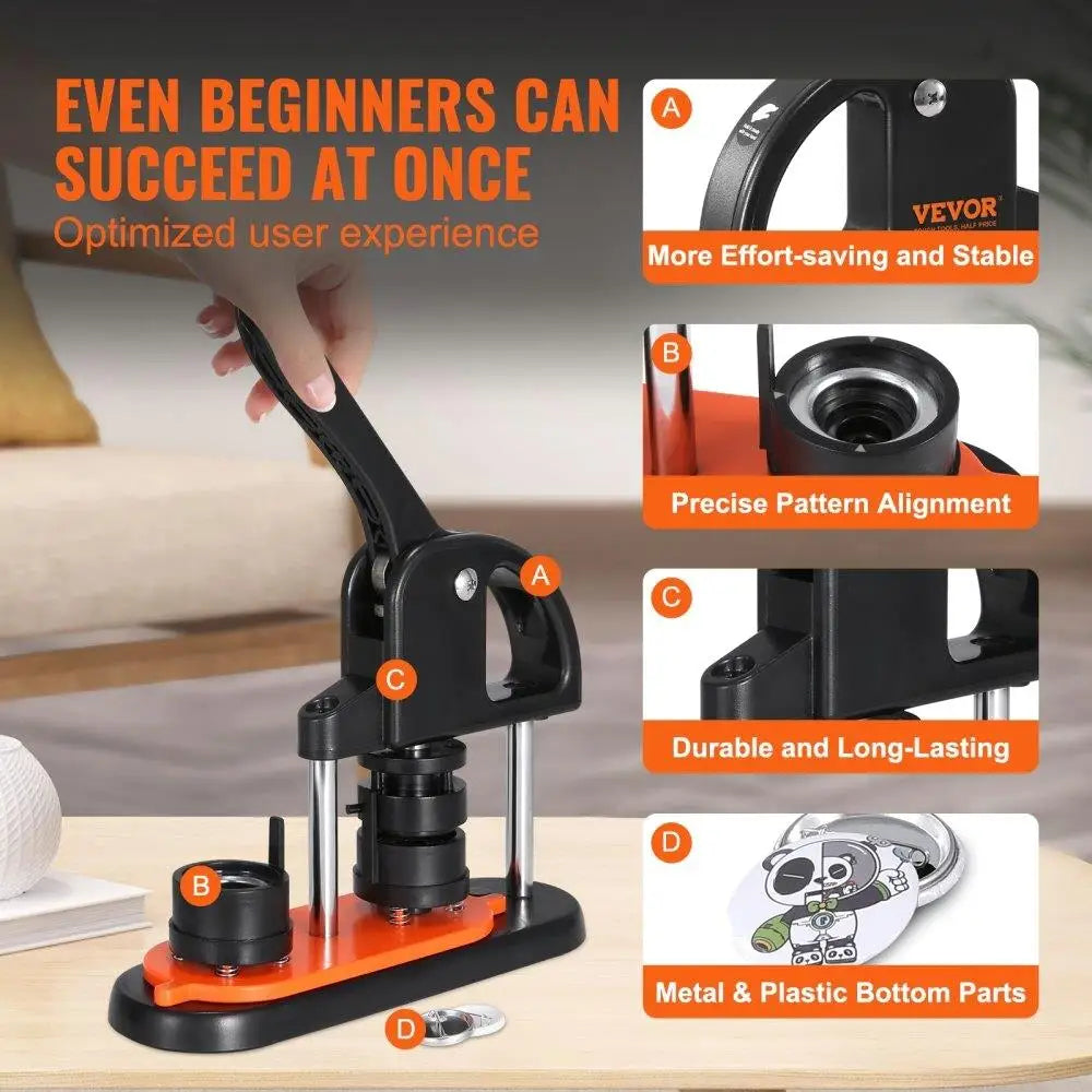 Hign-concerned DIY Button Maker Kit Pin Press For Crafts