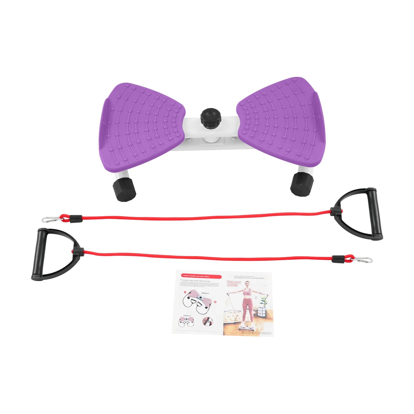 Waist Twister Board for Abdominal Exercise with Dual Pedals