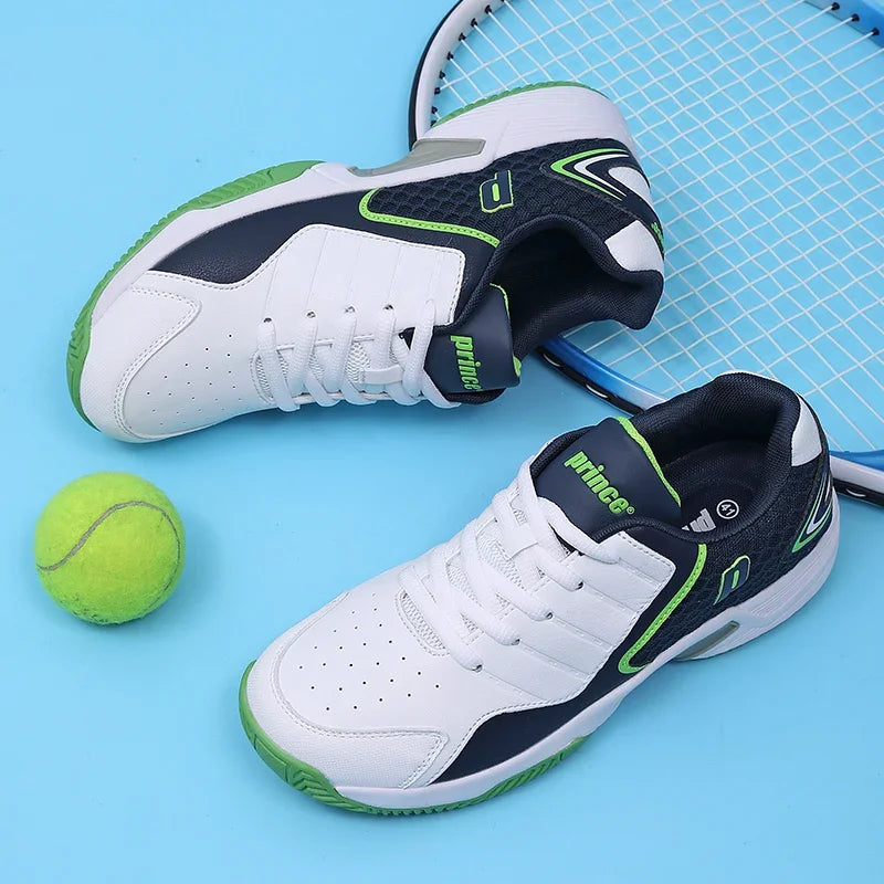 Professional Leather Anti-Slip Badminton and Tennis Shoes