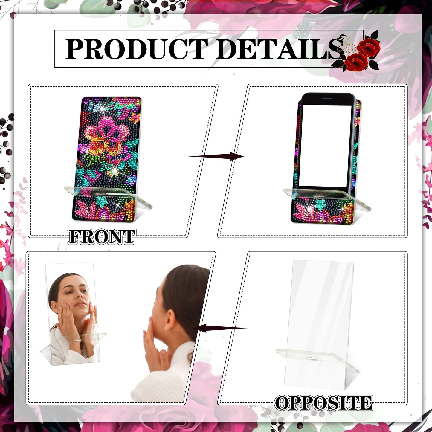 Diamond Painting Phone Holder Art Kits for Creative Beginners
