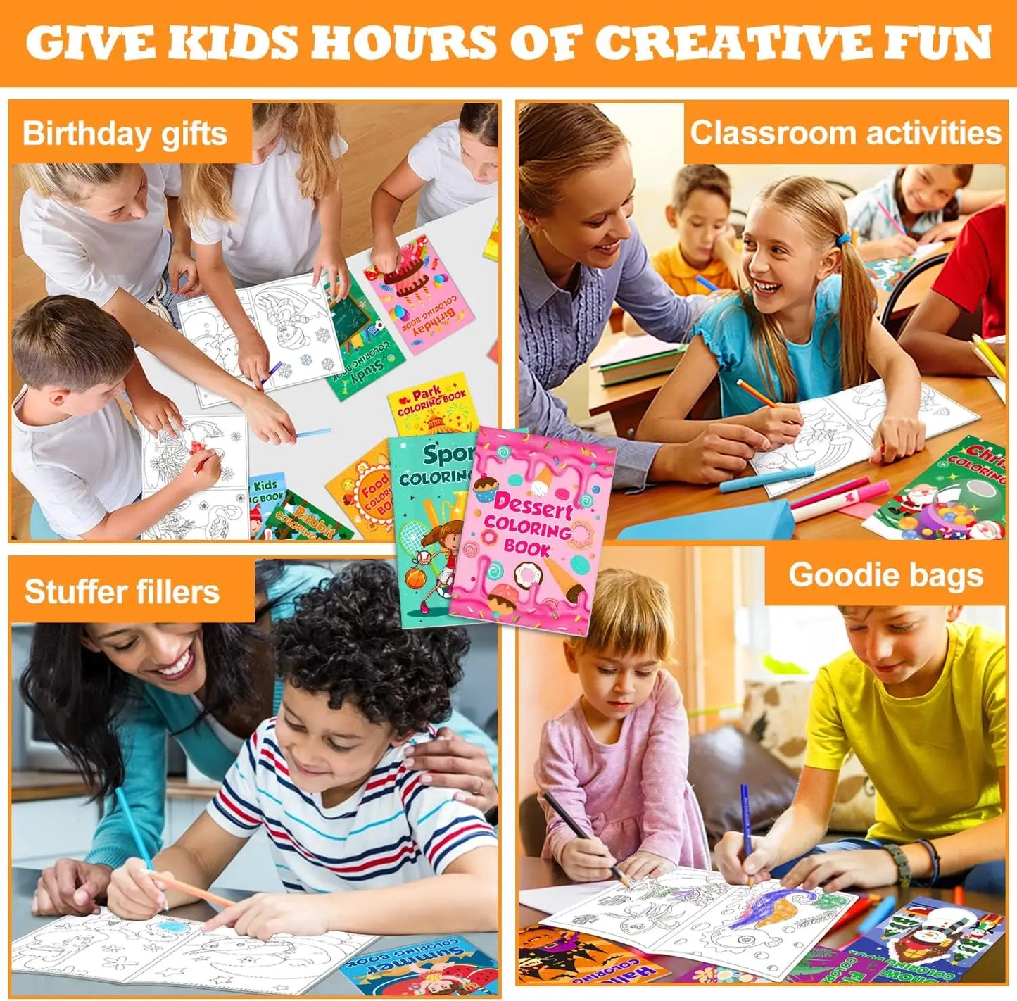 Bulk Mini Coloring Books for Kids Great for Parties and Classrooms