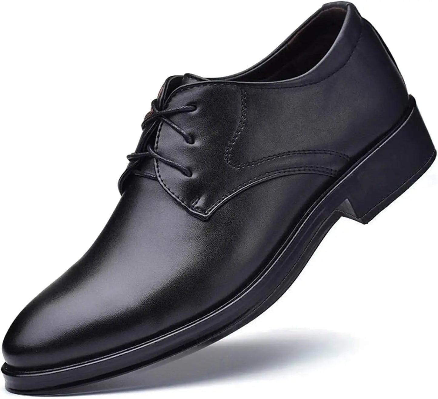 Men's Classic Matte Upper Oxfords Business Formal Leather Lace Up Shoes for Men