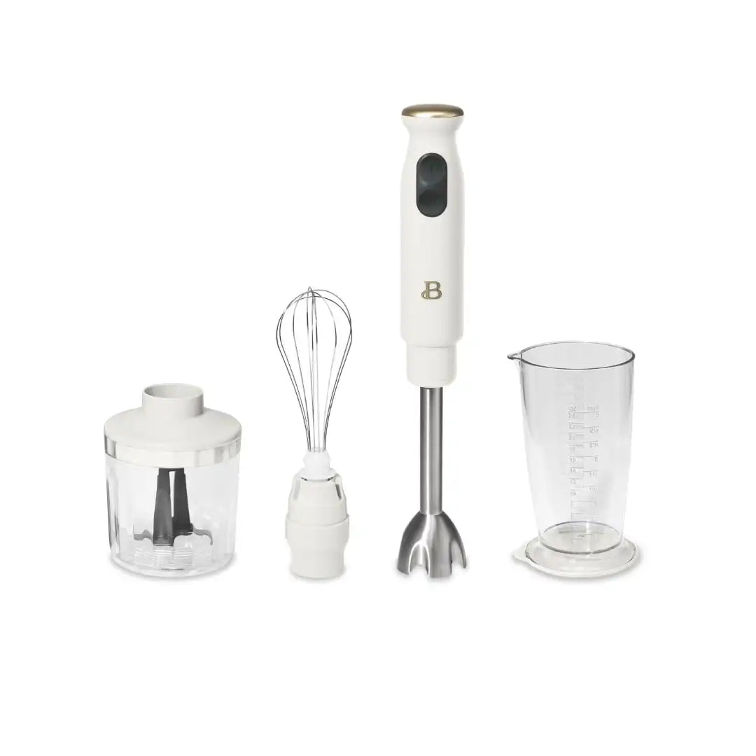 Beautiful 2-Speed Immersion Blender with Chopper and Measuring Cup by Drew Barrymore
