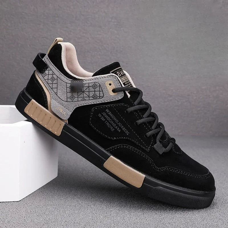 Male Comfortable Non Slip Flat Sneakers Korean Style Leisure Elegant Footwear Work Casual Shoes