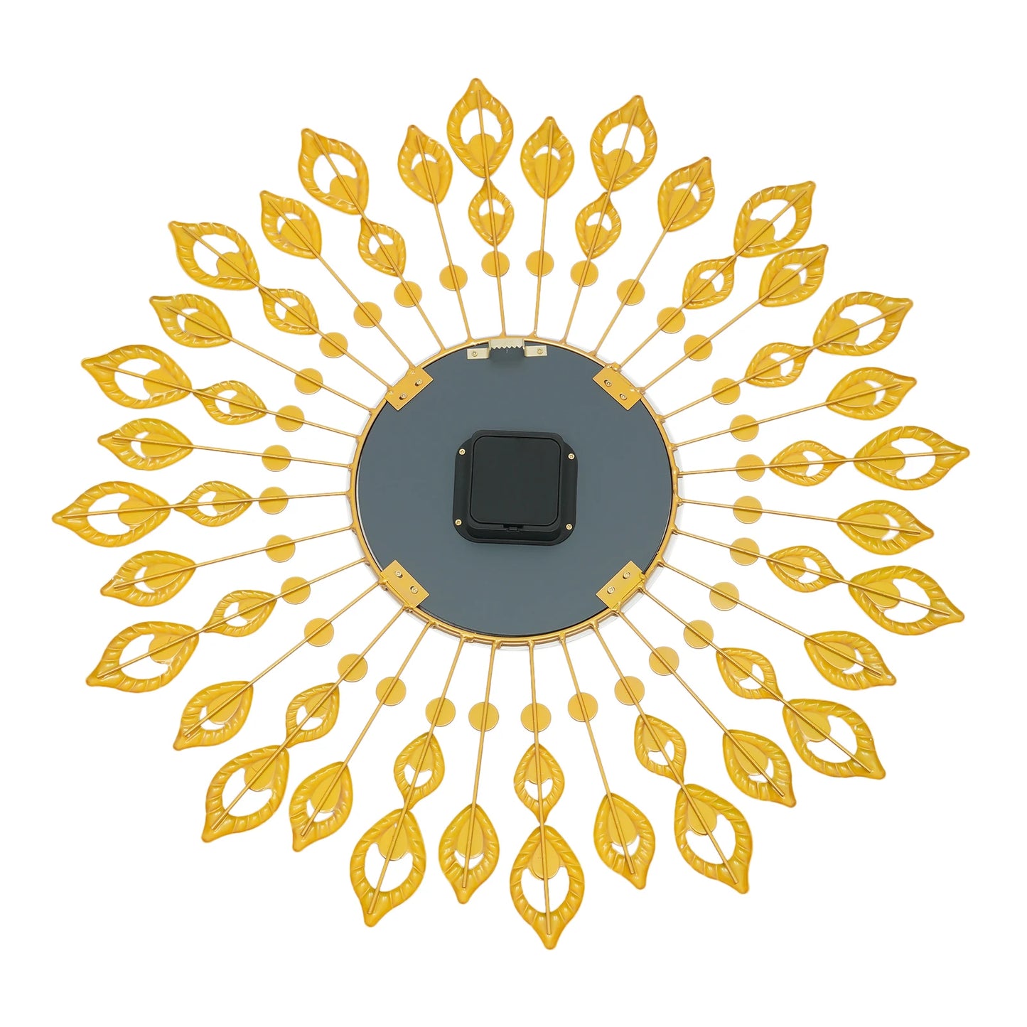 Hign-concerned Peacock Feather Wall Clock Quartz Quiet