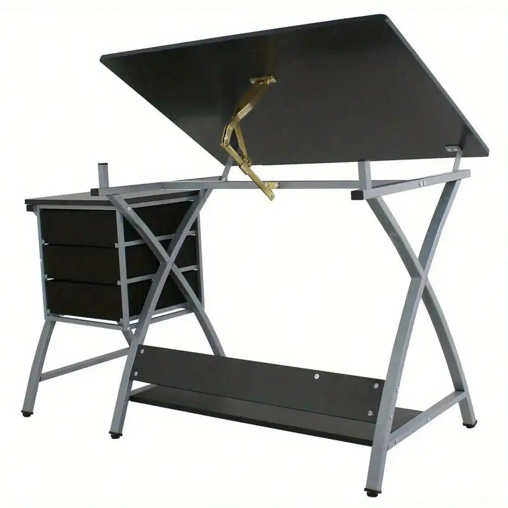MDF Drafting Table Drawing Desk Art Hobby Folding Adjustable