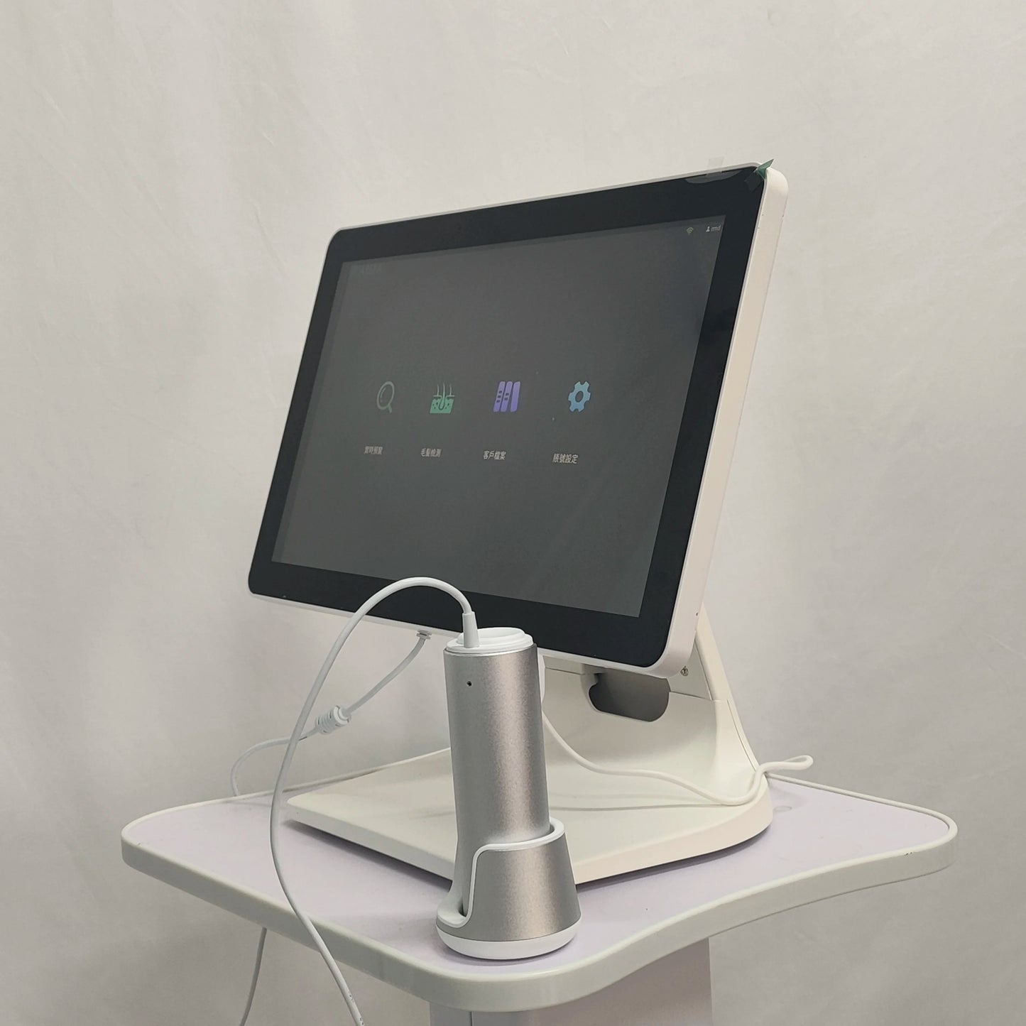 Professional Scalp Care Therapy Hair Analyzer 16 Inch 4 Probe High Definition Skin and Hair Detection Device
