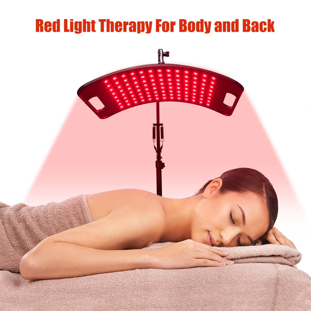 Red Light Lamp For Face And Body Home Use 660nm 850nm Near Infrared Light Panel Device With Adjustable Stand And Timer