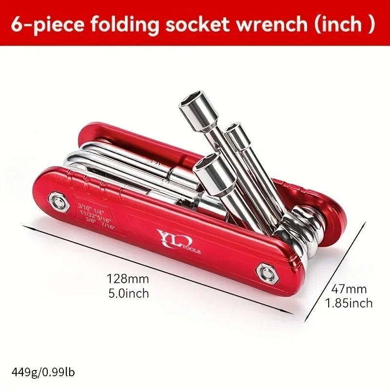 Creative Connections Hub Tool Set Folding Socket Wrench