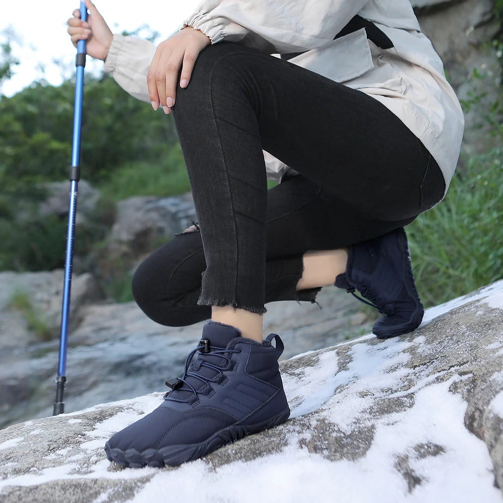 Winter Warm Waterproof Ankle Boots For Running And Trekking