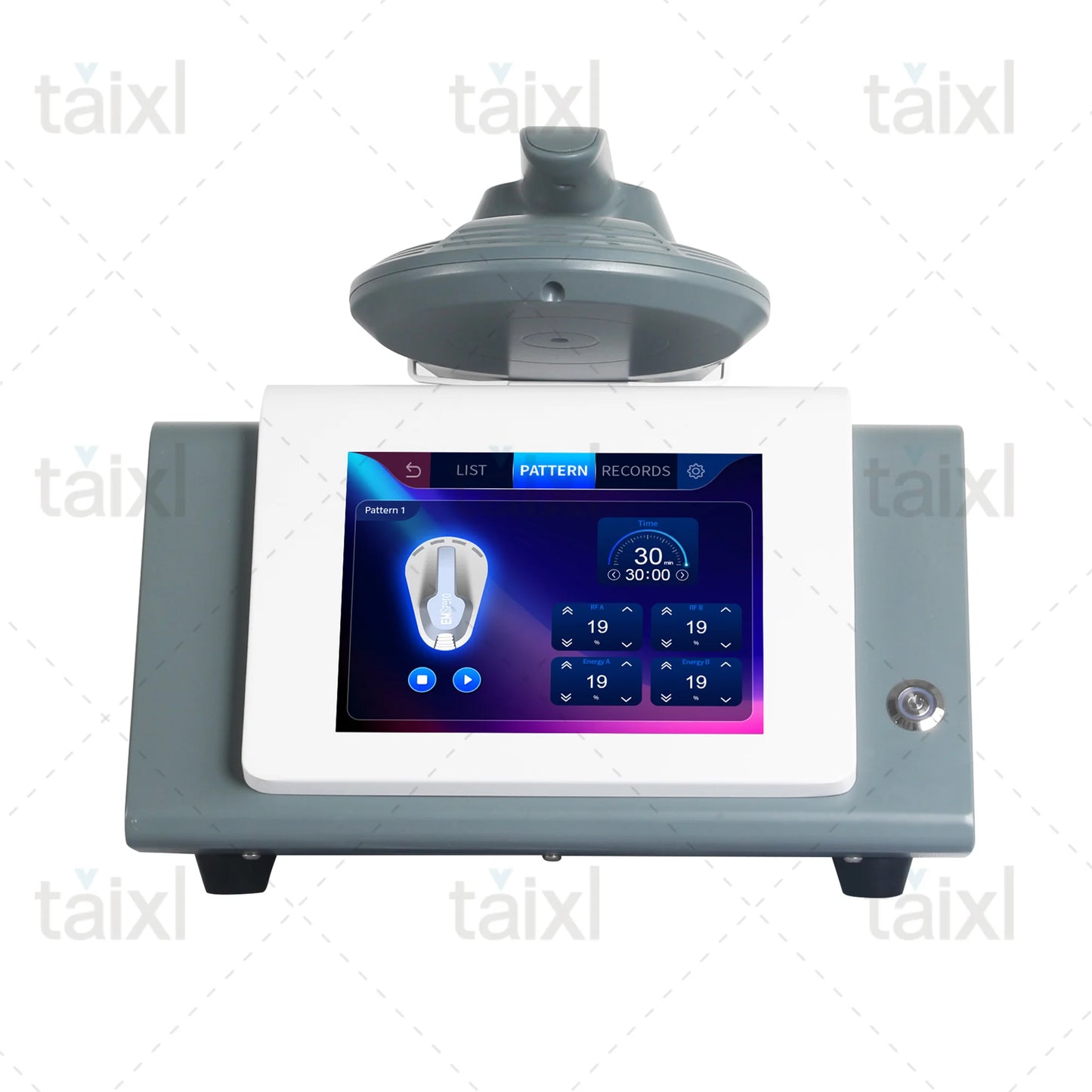 Fat Burning Revolution Taixl Mini Neo RF Single Handle EMS for Electromagnetic Muscle Stimulation and Body Sculpting